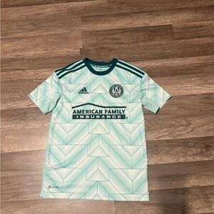 Atlanta united Adidas Kids' Light Blue Soccer Jersey